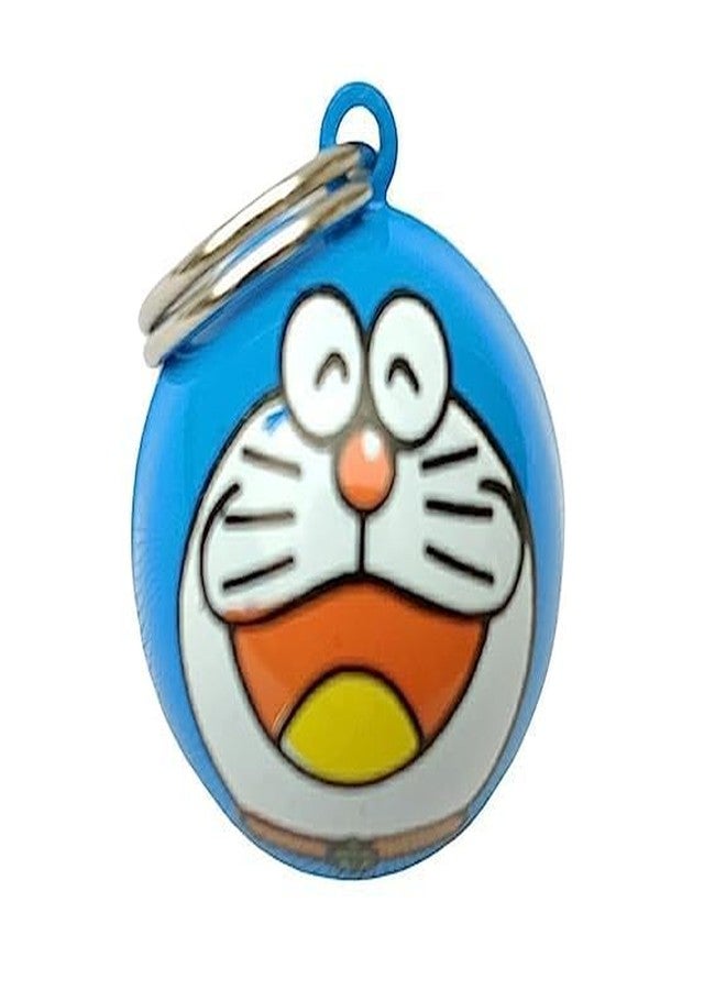 RoverPets Durable Multicolor Plastic Doraemon Character Collar Charm | Cartoon Design with Ring & Bell | Non-Toxic Pendant for Cat and Dog Collars - Image 1